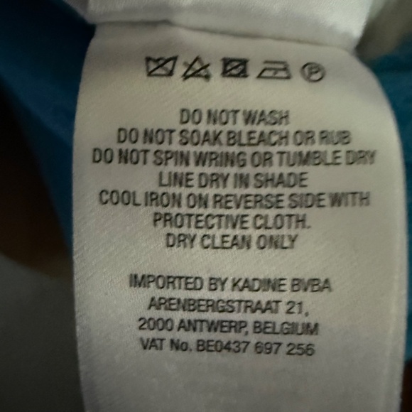 Essentiel Antwerp Reversible Camel Turquoise Wool Blend Wrap Coat Size 36 US 4 - Picture 14 of 16